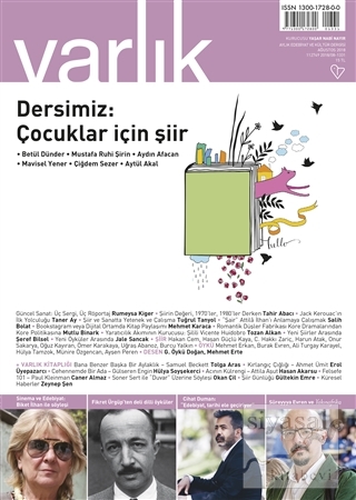 Varlık Aylık Edebiyat ve Kültür Dergisi Sayı: 1331 Ağustos 2018 Kolekt