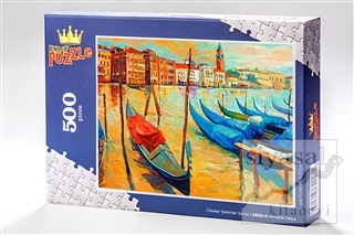 Venedik İtalya (500 Parça) - Ahşap Puzzle Ülkeler Şehirler Serisi - (U