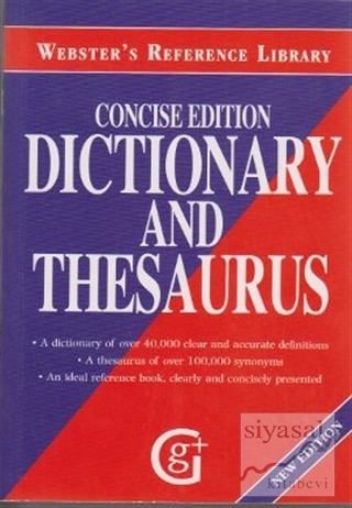 Webster's Reference Library Concise Edition Dictionary and Thesaurus K