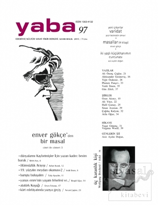 Yaba Edebiyat Dergisi Sayı: 97 Kasım-Aralık 2015 Kolektif