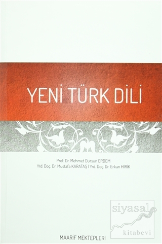 Yeni Türk Dili Mehmet Dursun Erdem