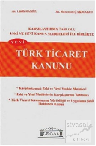Yeni Türk Ticaret Kanunu (Orta Boy) Lütfü Başöz