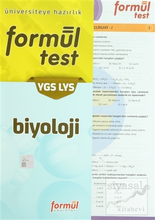 YGS-LYS Formül Biyoloji Test Kolektif