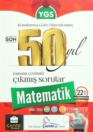 YGS Matematik Konularına Göre Düzenlenmiş Son 50 Yıl Tamamı Çözümlü Çıkmış Sorular