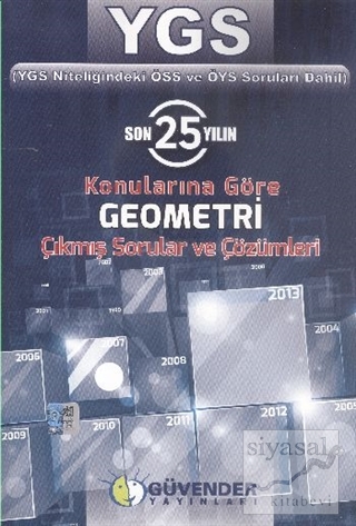 YGS Son 25 Yılın Konularına Göre Geometri Çıkmış Sorular ve Çözümleri 