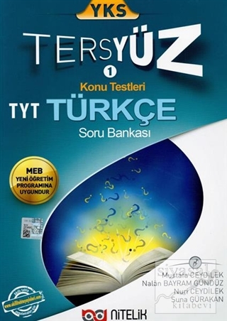 YKS TYT Tersyüz Konu Testleri Türkçe Soru Bankası Mustafa Ceydilek