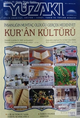 Yüzakı Aylık Edebiyat, Kültür, Sanat, Tarih ve Toplum Dergisi Sayı: 16