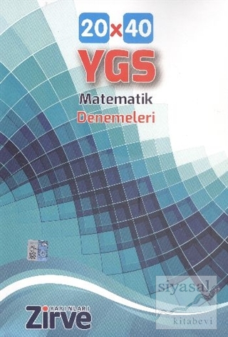 Zirve YGS Matematik Denemeleri 20x40 Komisyon