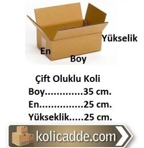 Çift Oluklu Karton Koli 35x25x25 cm. Çift Oluklu Karton Koli 35x25x25 cm.