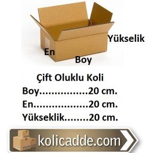 Çift Oluklu Karton Koli 20x20x20 cm. Çift Oluklu Karton Koli 20x20x20 cm.
