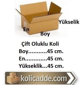 Çift Oluklu Koli 45x45x45 cm.