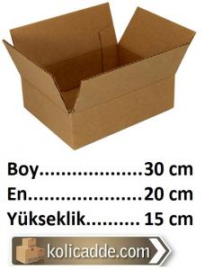 Kargo Ambalaj Kutusu 30x20x15 cm Tek Oluk Kargo Ambalaj Kutusu 30x20x15 cm Tek Oluk