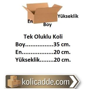 Oluklu Karton Koli 35x20x20 cm. Oluklu Karton Koli 35x20x20 cm.
