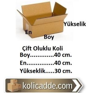 Oluklu Mukavva Koli 40x40x30 cm.