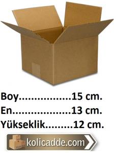 Tek Oluklu Karton Kutu 15x13x12 cm.