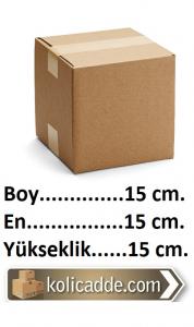 Tek Oluklu Karton Kutu 15x15x15 cm. Tek Oluklu Karton Kutu 15x15x15 cm.