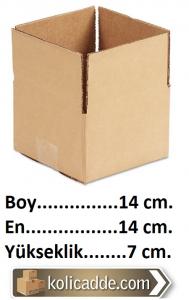 Tek Oluklu Kutu 14x14x7 cm.