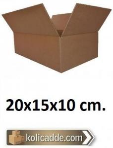 Tek Oluklu Karton Kutu 20x15x10 cm. Tek Oluklu Karton Kutu 20x15x10 cm.
