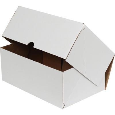 Kilitli Beyaz Karton Kutu 27x24x8 cm.