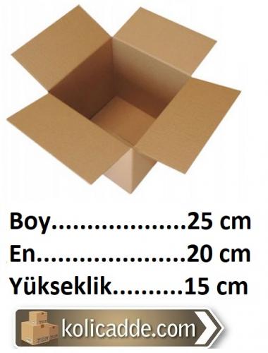 Karton Ambalaj Kutusu 25x20x15 cm.