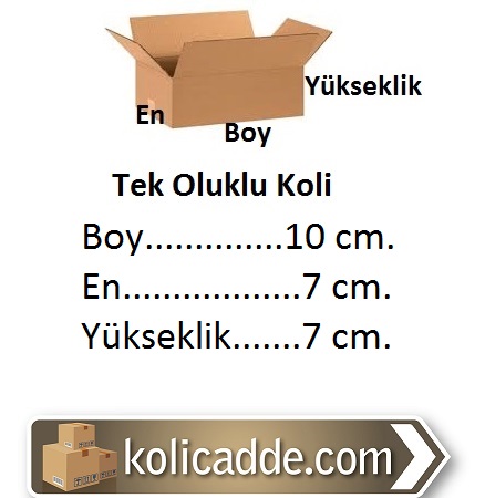 Küçük Karton Kutu 10x7x7 cm.