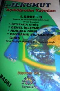 1. Sınıf İktisat B Kitabı