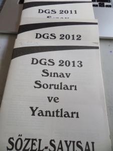 DGS Sınav Soruları ve Yanıtları / 3 Adet