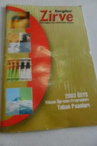 2003 ÖSYS Yüksek Öğrenim Programları Taban Puanları