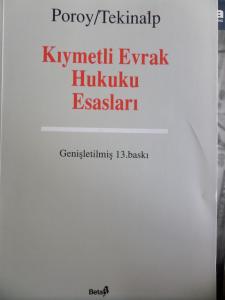 Kıymetli Evrak Hukuku Esasları