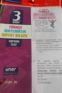 3. Sınıf Türkçe Matematik Hayat Bilgisi Yaprak Test