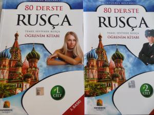 80 Derste Rusça Öğrenim Kitabı / 2 Cilt