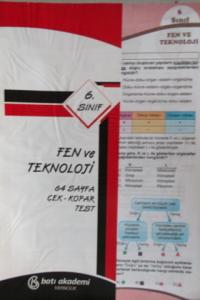 6. Sınıf Fen ve Teknoloji Çek Kopar Test