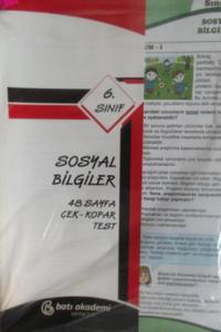 6. Sınıf Sosyal Bilimler Çek Kopar Test