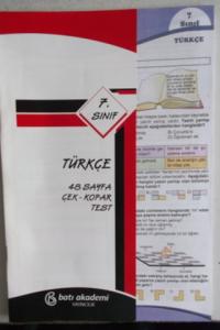 7.Sınıf Türkçe Çek Kopar Test