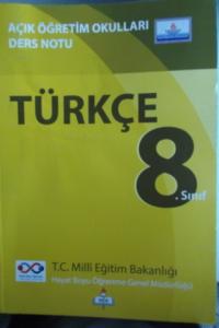 Türkçe Açık Öğretim Okulları Ders Notu 8