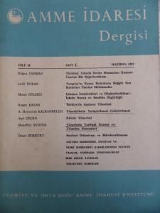 Amme İdaresi Dergisi 1985 / 1