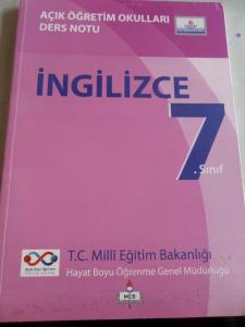 7. Sınıf İngilizce Ders Notu