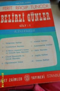 Belirli Günler Cilt 1