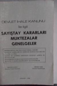 Devlet İhale Kanunu İle İlgili Sayıştay Kararları Muktezalar Genelgeler