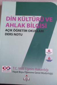 Din Kültürü ve Ahlak Bilgisi Açık Öğretim Okulları Ders Notu 7