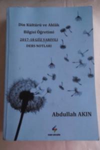 Din Kültürü ve Ahlak Bilgisi Öğretimi 2017-2018 Güz Yarıyılı Ders Notları