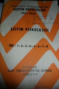 Eğitim Psikolojisi 1901 / 1-2-3-4-5-6-7-8