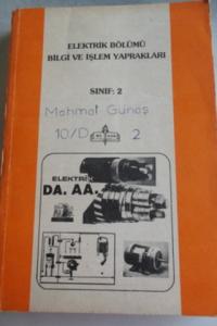 Elektrik Bölümü Bilgi ve İşlem Yaprakları Sınıf 2