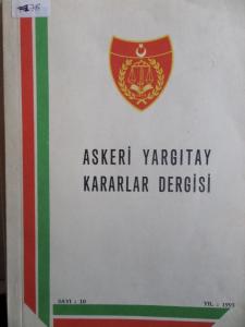 Askeri Yargıtay Kararlar Dergisi 1992 / 9