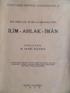 İlim-Ahlak-İman