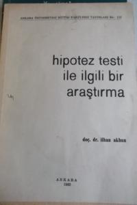 Hipotez Testi İle İlgili Bir Araştırma