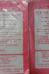 İlk Okul Programı ve Beş Sınıfın Yıllık Planı / 1994 25. Baskı 1.ve 2.Cilt Beraber