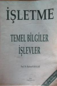 İşletme Temel Bilgiler İşlevler