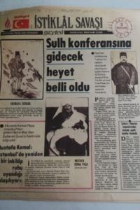 İstiklal Savaşı Gazetesi 3 Haziran 1919