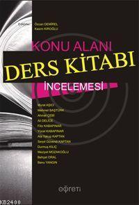 Konu Alanı Ders Kitabı İncelemesi